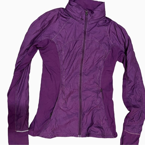 LULULEMON Rush Hour Jacket Dark Purple Coat Size 4 - Picture 1 of 9